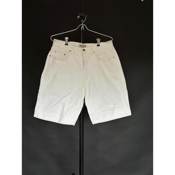 Guess Other - Vintage‎ 90's Guess Jean Shorts Denim Cream White Men's Size 33 Inseam 10.5"